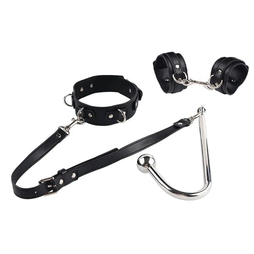 Hook 5334 Beaded with and Anal Elegant Collar Cuffs 0325